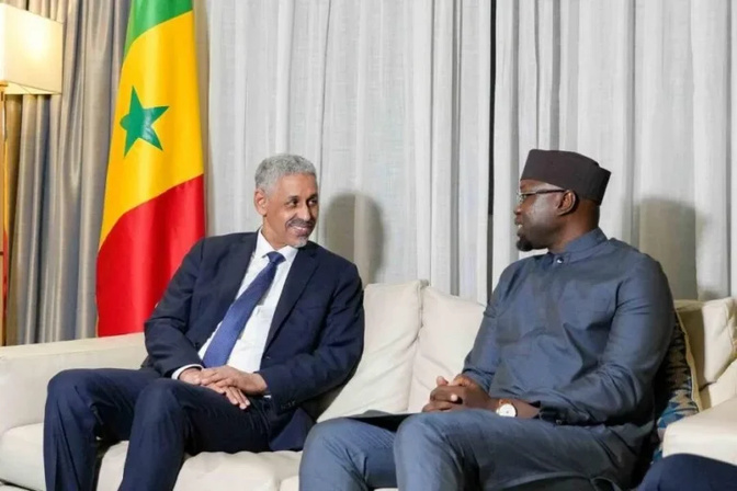 Abidjan : Ousmane Sonko reçoit le président élu de la BAD, Sidi Ould Tah