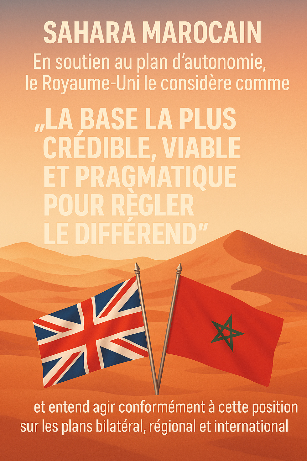 Soutien du Royaume-Uni au Plan Marocain d’Autonomie