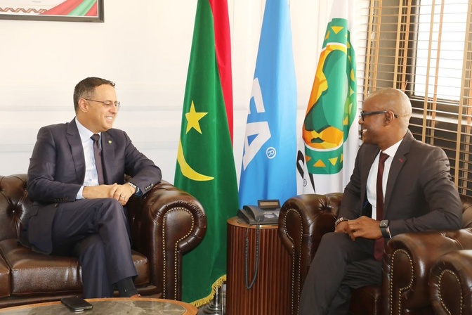 Visite du président de l’AIPS Afrique à Nouakchott : Abdoulaye Thiam plaide pour la formation des jeunes journalistes sportifs
