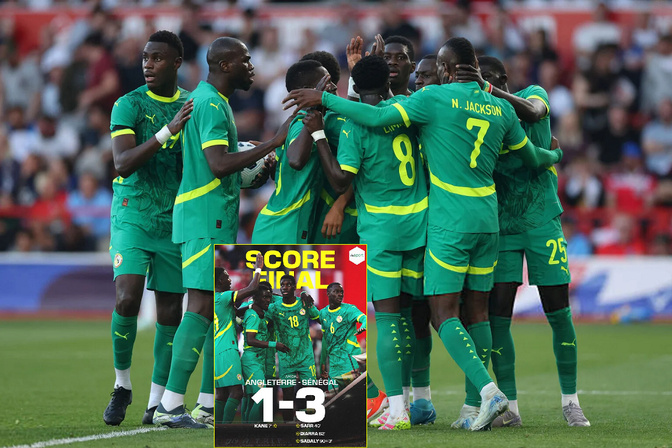 Haute performance d’un match amical : Le Sénégal bat l’Angleterre 3 buts à 1