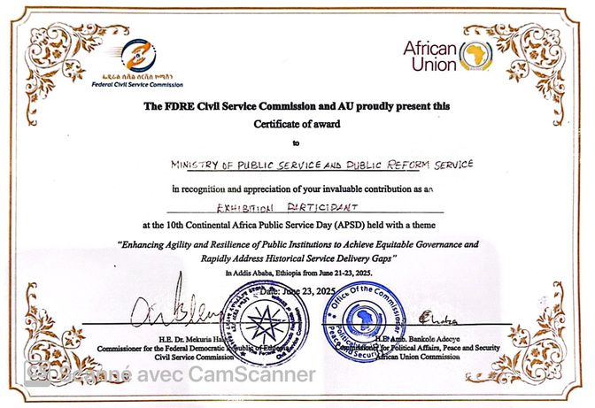 Journée africaine de la Fonction publique :  Double distinction pour le Sénégal à Addis-Abeba