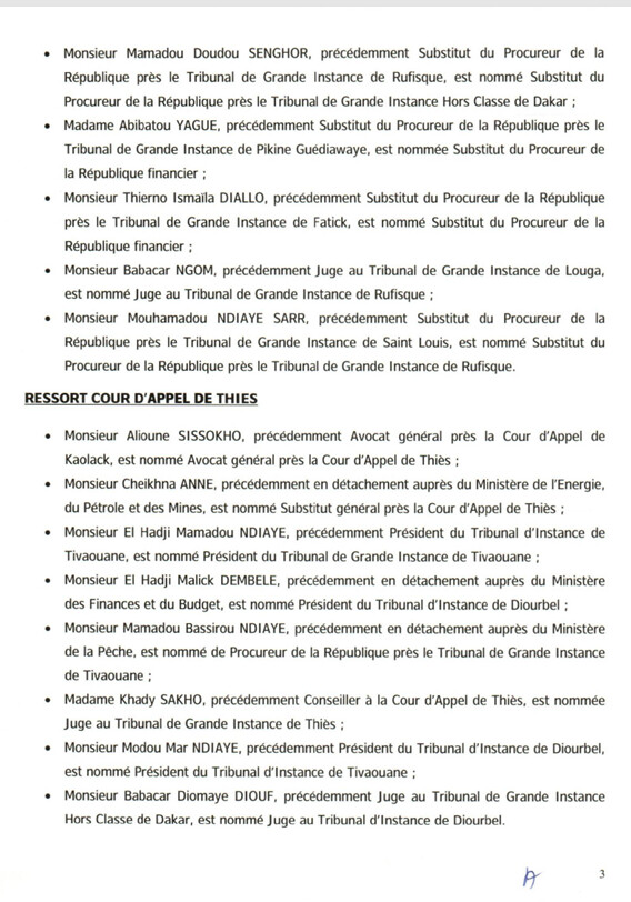 Le Conseil supérieur de la magistrature procède à d’importantes nominations