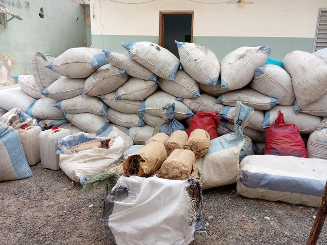 Photos / Lutte contre le faux-monnayage et le trafic illicite: Des billets noirs d’une contrevaleur de près de 1 milliard 123 millions en francs Cfa saisis à Ziguinchor