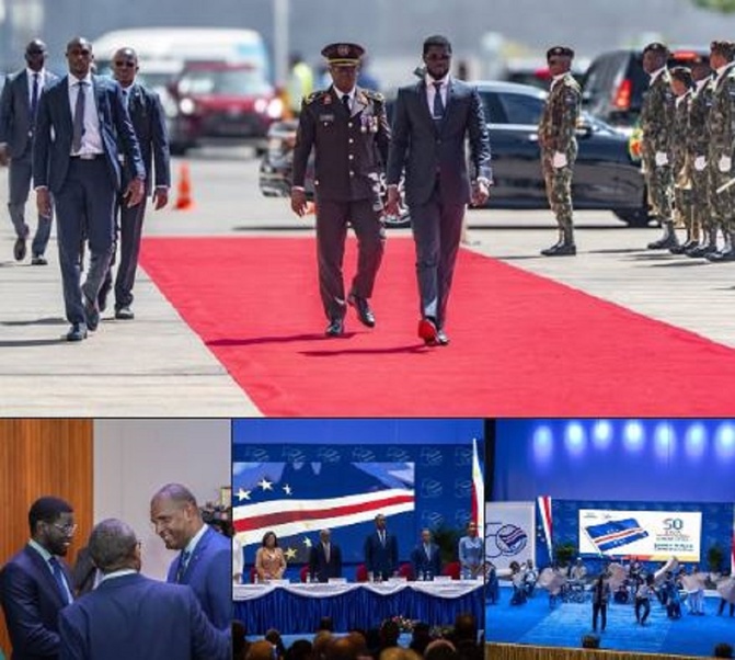 Invité du  Cabo Verde : Le Président Diomaye Faye célèbre les 50 ans d’indépendance à Praia
