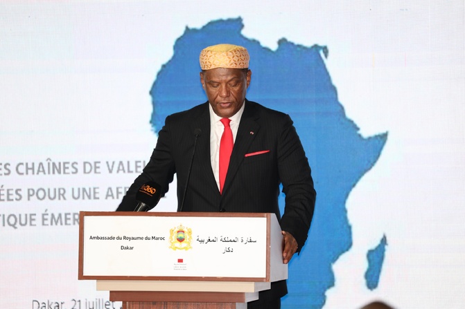 « Vers des chaînes de valeur intégrées pour une Afrique Atlantique émergente » : L’intégralité du Discours de l’Ambassadeur du Royaume du Maroc au Sénégal « Vers des chaînes de valeur intégrées pour une Afrique Atlantique émergente » : L’intégralité du Discours de l’Ambassadeur du Royaume du Maroc au Sénégal
