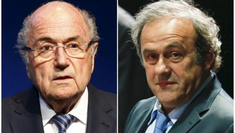 Foot: Platini et Blatter suspendus 6 ans