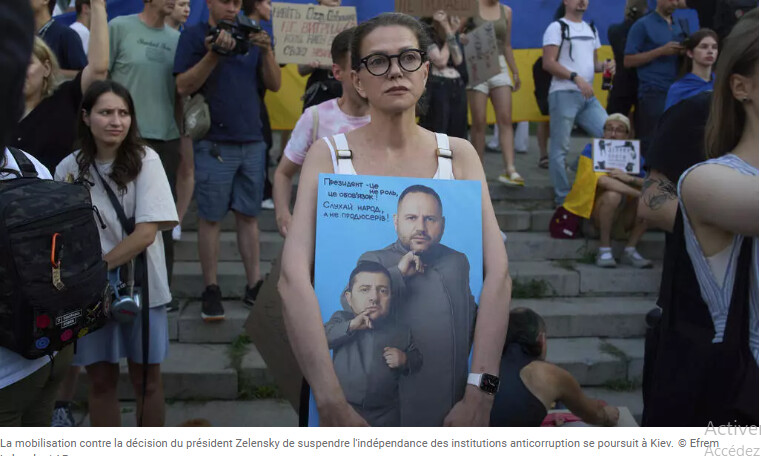 Ukraine: la mobilisation continue pour rétablir l'indépendance des institutions anticorruption