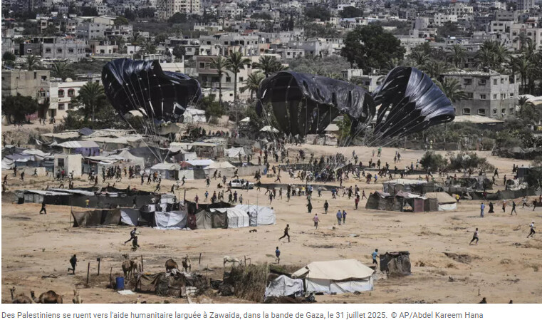 Gaza: Les largages d’aide humanitaire reprennent malgré le risque important de blessures