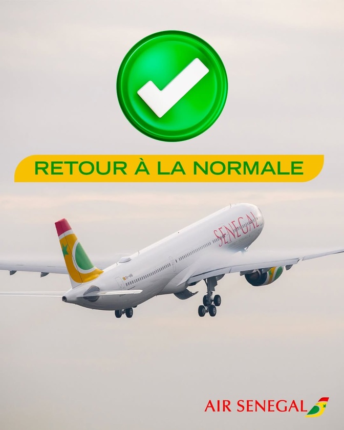 Air Sénégal annonce la reprise progressive de ses vols après des perturbations