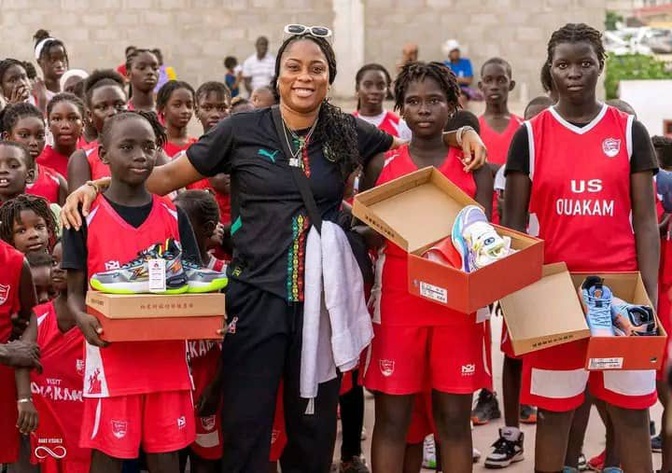 USO Kids Basket : La star sénégalo-américaine au service des talents locaux