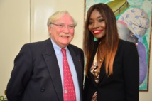Jean Félix Paganon ambassadeur de France au lancement de la radio Fem Fm