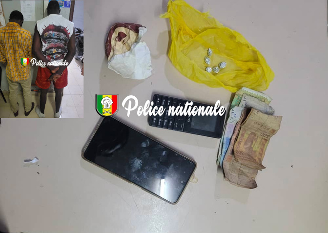 Ngor - Trafic de drogue : la police démantèle une transaction de crack, deux suspects arrêtés par l’OCRTIS