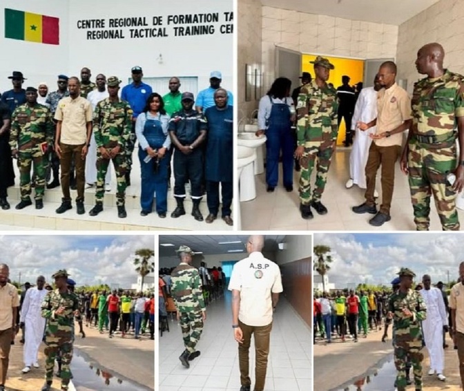 Visite au centre d’entraînement tactique de l’armée de terre : Le DG de l’ASP , Seydina Oumar Touré met en avant la coopération « armée-nation »