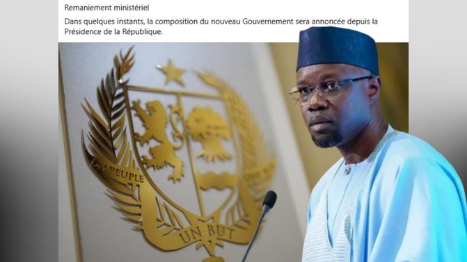 Urgent/ Ère Diomaye–Sonko : Un nouveau gouvernement dans quelques instants