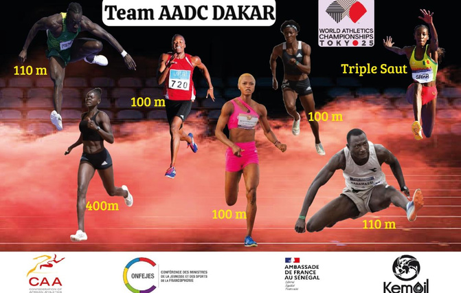 Athlétisme Mondiaux 2025 : Le pari africain de 7 talents de l’AADC qui visent l’exploit à Tokyo