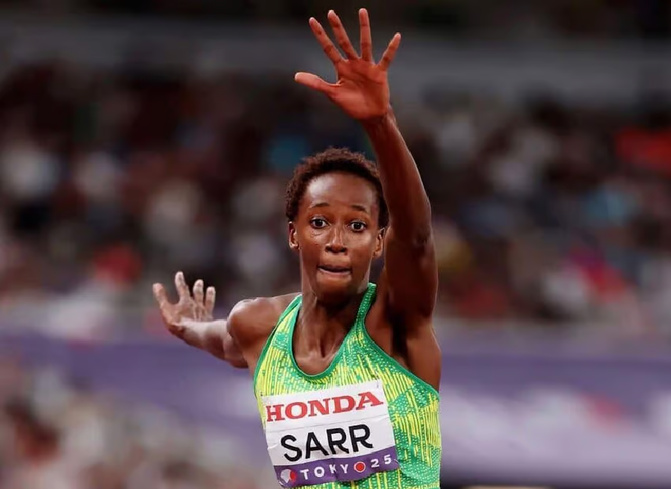 Mondiaux de Tokyo : Saly Sarr améliore son record personnel.et se hisse à la 6ᵉ place mondiale au triple saut