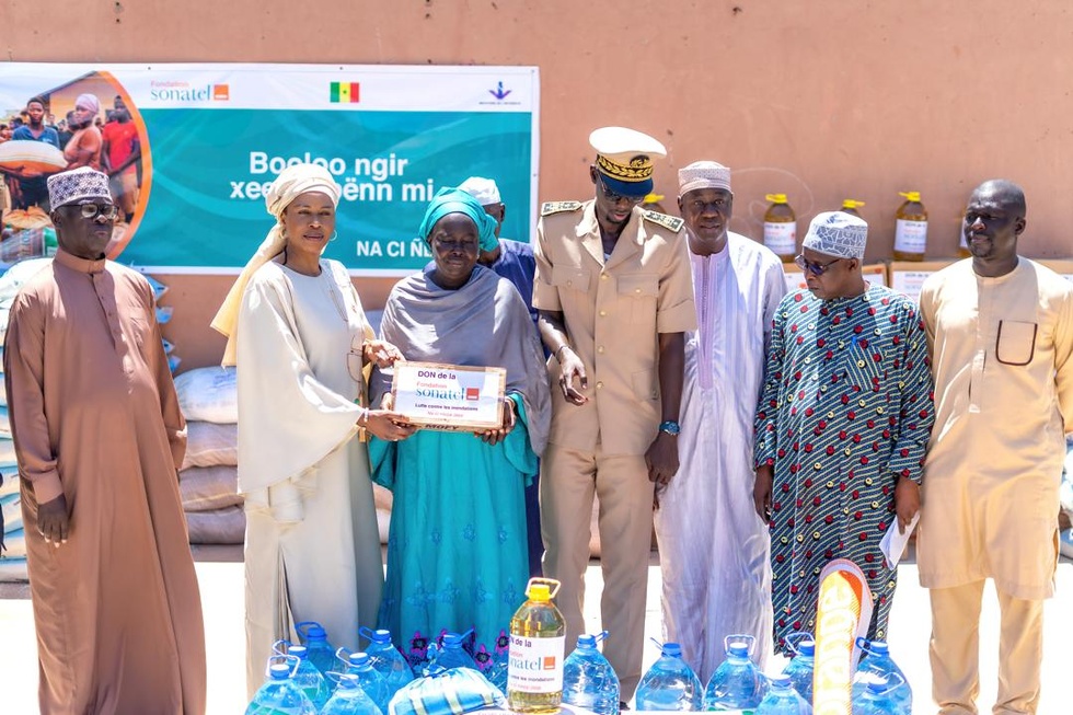 La Fondation Sonatel a déployé le Plan Solidarité en Urgence (SUR), pour soutenir les populations victimes des inondations et des crues