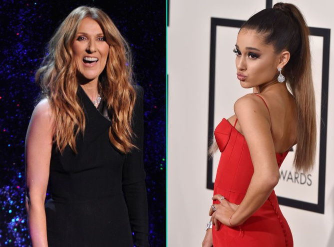 Céline Dion s’est fait pipi dessus en voyant Ariana Grande l’imi­ter