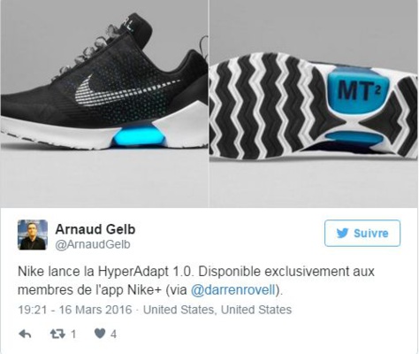 Innovation - Nike lance la première chaussure qui se lace toute seule