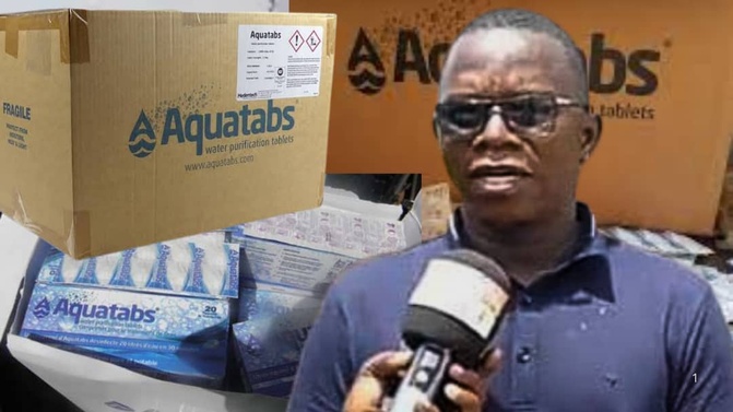 Distribution d'aquatabs dans le département de Dagana : Oumar Ndiaye, responsable de Pastef, soutient les populations vulnérables