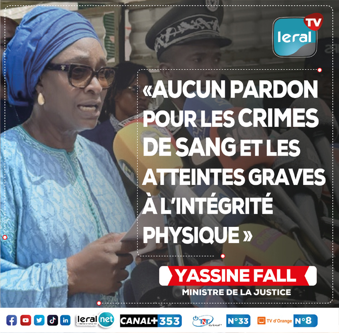 Yassine Fall tranche : « Aucun pardon pour les crimes de sang et les atteintes graves à l’intégrité physique »