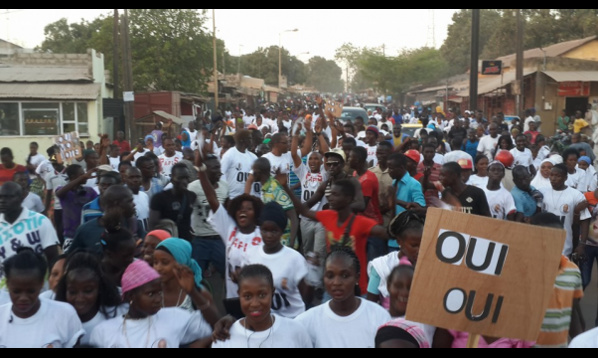 Le Oui a soufflé sur les 13 régions du Sénégal avec un pourcentage national de 62,5%
