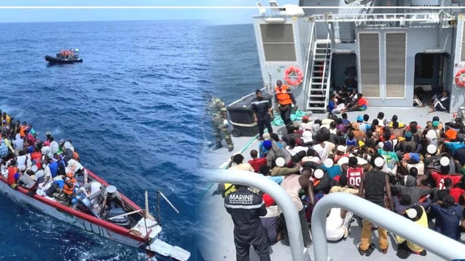 Plus de 120 candidats à l’émigration irrégulière interceptés au large de Sangomar (Marine)