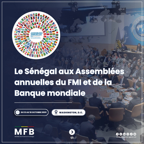 Cheikh Diba conduit la délégation sénégalaise aux Assemblées annuelles du FMI et de la Banque mondiale à Washington