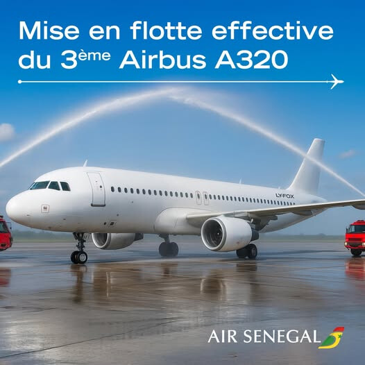 Air Sénégal accueille son 3e Airbus A320