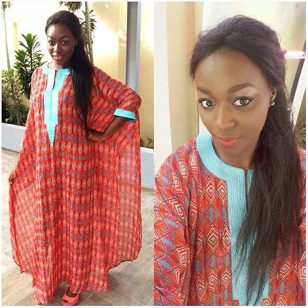 Bijou Ndiaye dans un joli boubou traditionnel