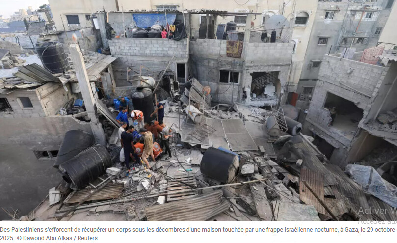 Gaza : Après les frappes nocturnes israéliennes, les habitants inquiets pour le cessez-le-feu