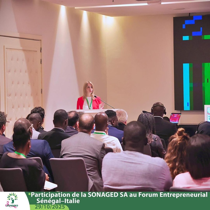 Investissement et coopération industrielle : La Sonaged S.A. a pris part au Forum Entrepreneurial Italie–Sénégal