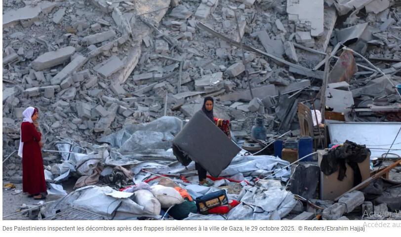 Dans la ville de Gaza, des quartiers dévastés après les bombardements israéliens