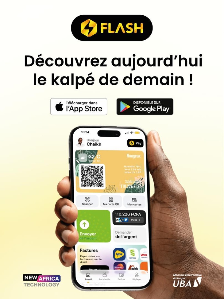 Le futur du paiement digital au Sénégal, commence ici, avec Flash Kalpé !