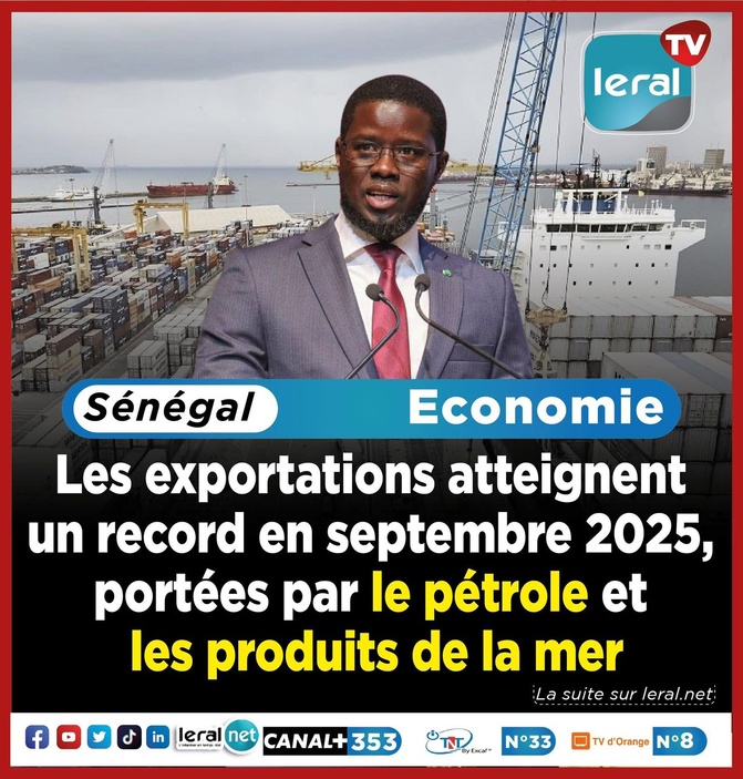 Le Sénégal enregistre une hausse record de ses exportations en septembre 2025 !