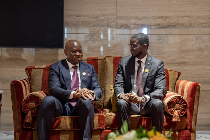 Luanda : Le Président Bassirou Diomaye Faye rencontre son homologue gabonais Brice Oligui Nguema
