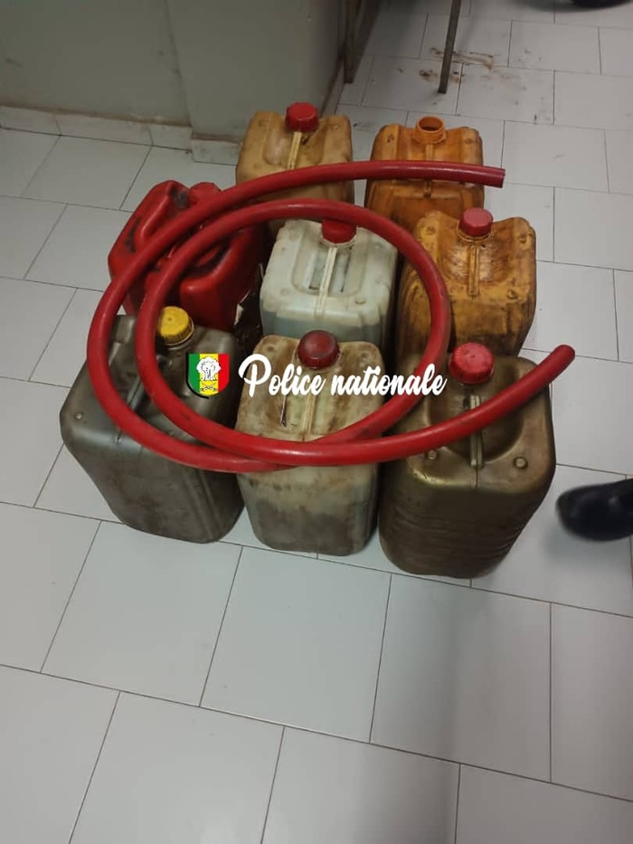 Keur Mbaye Fall : la police surprend trois voleurs de carburant en flagrant délit