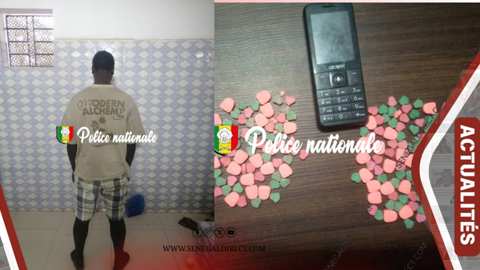 Mbour: Un homme arrêté avec 187 pièces d'Ecstasy