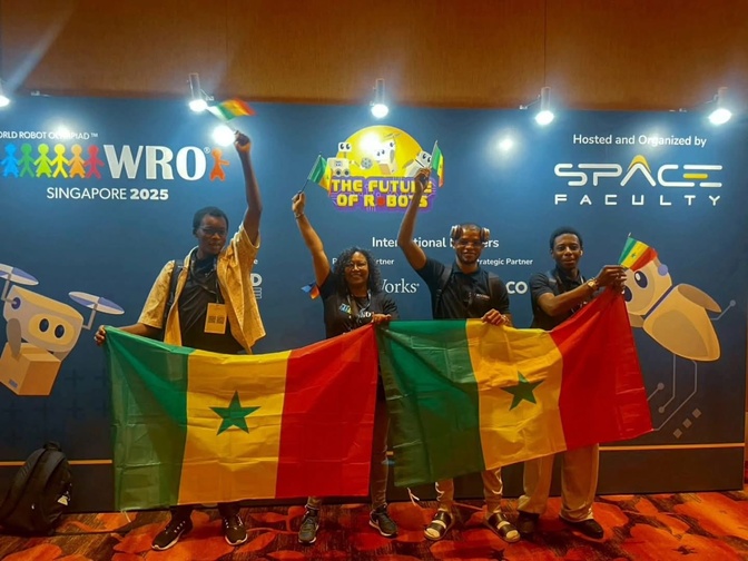 Le Sénégal décroche la médaille de bronze à son tout premier World Robot Olympiad (WRO)