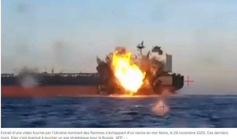 Les frappes ukrainiennes contre la flotte fantôme russe, font craindre une escalade en Mer noire