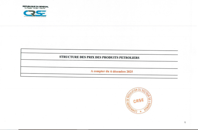 Nouvelle Structuration des produits pétroliers : Son entrée en vigueur prévue ce 6 décembre 2025 Nouvelle Structuration des produits pétroliers : Son entrée en vigueur prévue ce 6 décembre 2025