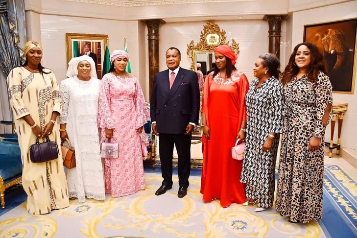 Photos / En marge de la 30ème session des Vendredis de Carrefour : Sokhna Aïda Diallo THIOUNE en Audience avec le Chef de l'Etat Congolais