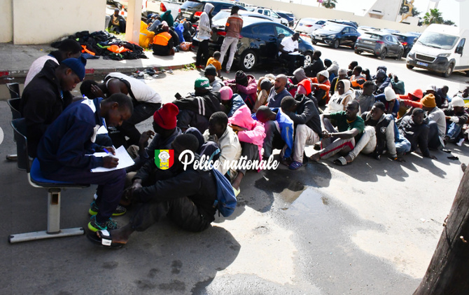 Emigration clandestine : La Division nationale de lutte contre le trafic de migrants et les pratiques assimilées (DNLT) interpelle 238 migrants