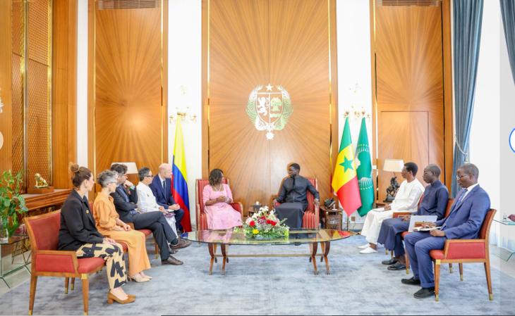Photos / En visite officielle à Dakar : Le Président de la République, Bassirou Diomaye Faye, a reçu en audience Mme Francia Márquez, Vice-Présidente de la République de Colombie, ce jeudi