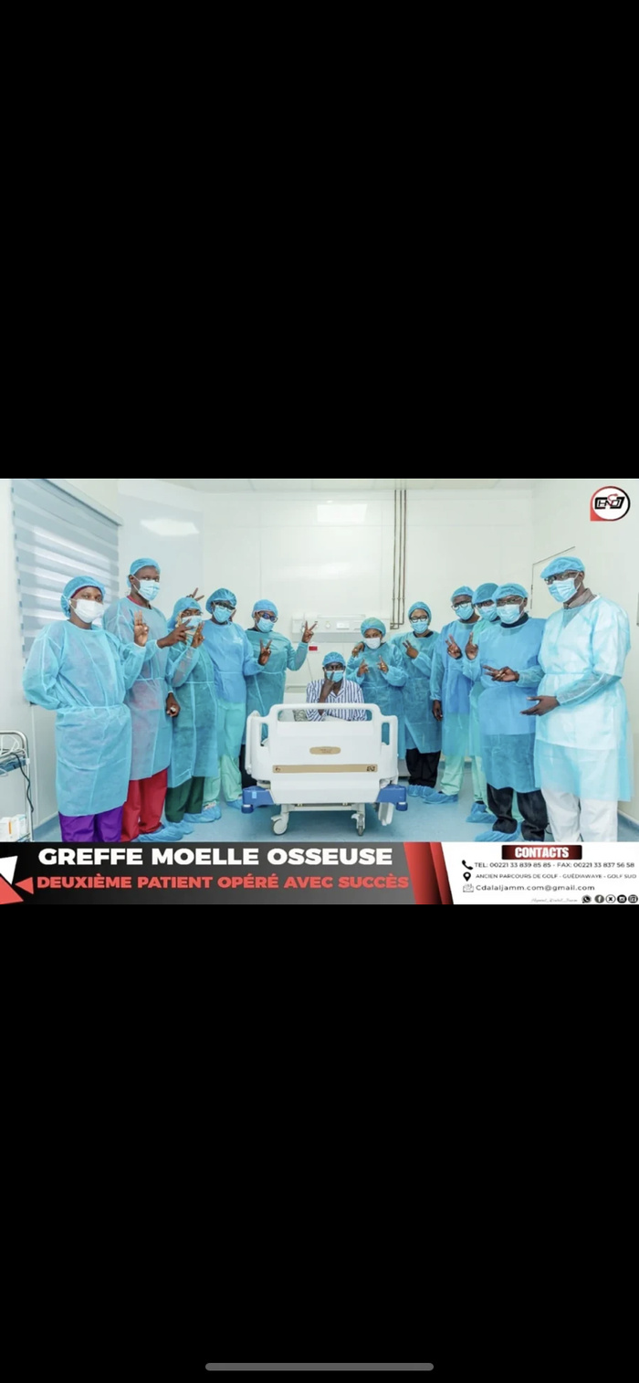 L’hôpital Dalal Jamm réussit sa deuxième greffe de moëlle osseuse