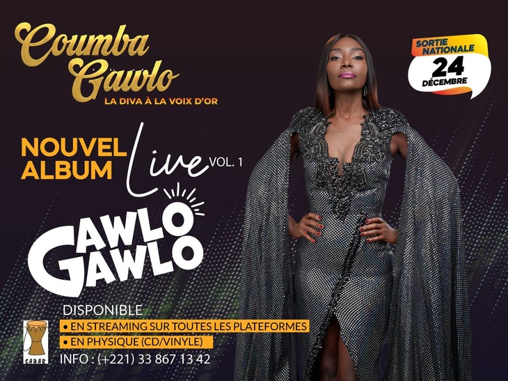 Coumba Gawlo sort un album live : La Diva à la voix d'or sort un album live, Gawlo Gawlo