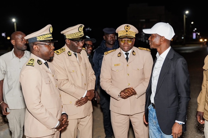 Sécurisation nocturne à Mbour : Police et Gendarmerie déployées sur plusieurs axes stratégiques