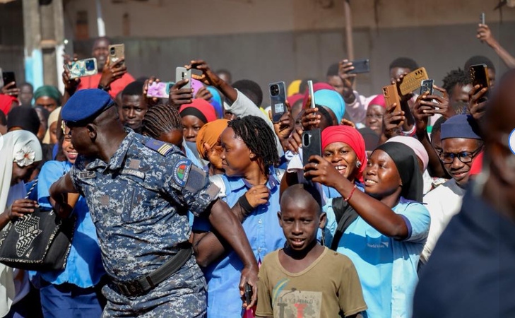 Photos : Le Président Bassirou Diomaye Faye a procédé au lancement officiel du projet d’aménagement et de bitumage de la route Sandiniéry – Tanaff