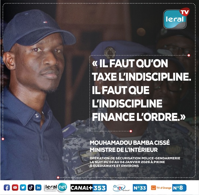 Sécurité urbaine / Bamba Cissé, ministre de l’Intérieur : « Il faut qu’on taxe l’indiscipline et que l’indiscipline finance l’ordre »