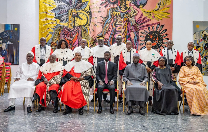 Photos : Le président de la République, Bassirou Diomaye Faye à la cérémonie officielle de rentrée solennelle des Cours et Tribunaux, ce matin